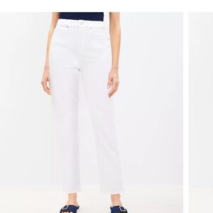 LOFT Women's Bright White Cropped Jeans